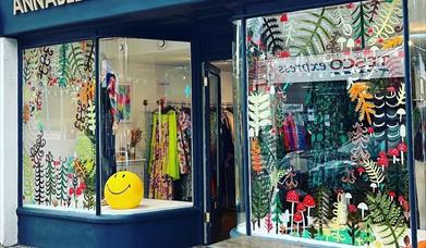 Annabelle 87 shop front with lots of colourful clothes in the window