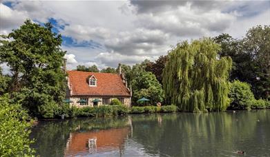 Bourne Mill, by Bourne Pond