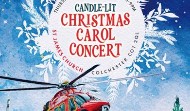 Image shows helicopter in snowy scene.