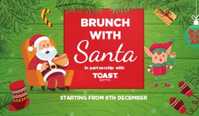 Brunch with Santa banner.