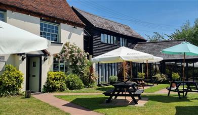 The Cock Inn outside tables and chairs