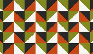 This picture shows triangles of colour