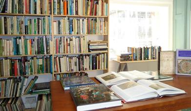 Shelves of books at Greyfriars bookshop