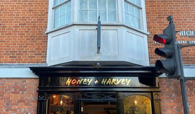 Image shows cafe front