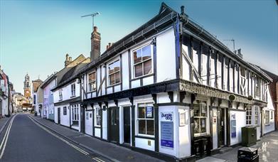 Frontage of The Purple Dog Pub
