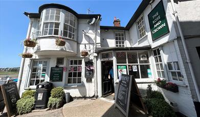 The Rose and Crown pub outside