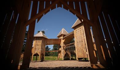 Wooden Castle climbing frame