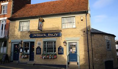 Exterior of the Black Buoy Pub in Wivenhoe.