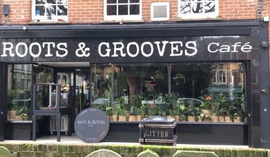 Exterior of Roots and Grooves Cafe